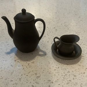 Wedgwood Miniature Coffee Pot, black jasper